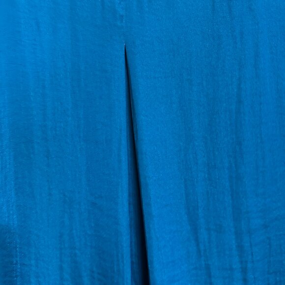 Simply Vera VeraWang, turquoise polyester short sleeved shirt, Size L - Picture 9 of 12